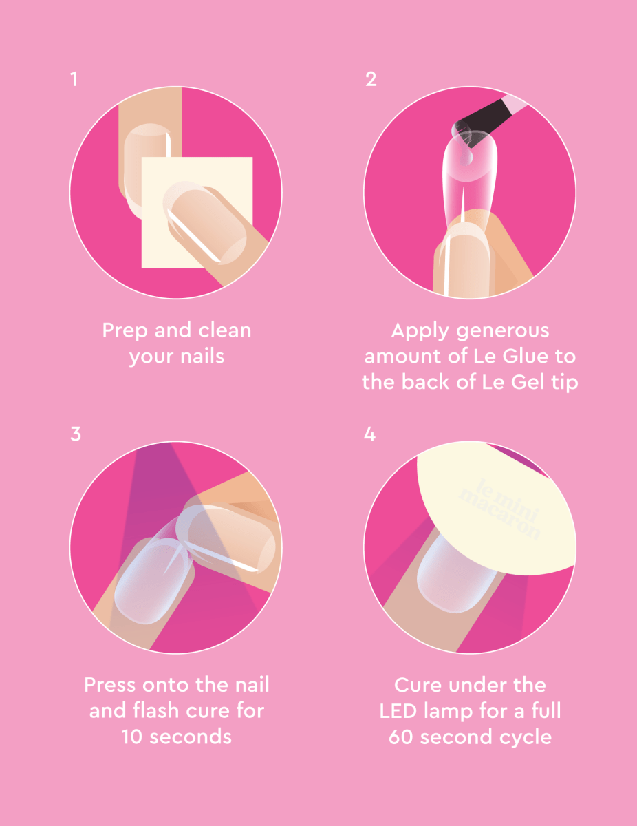 Le Soft Gel Tips - Medium Almond Starter Kit - Accessories