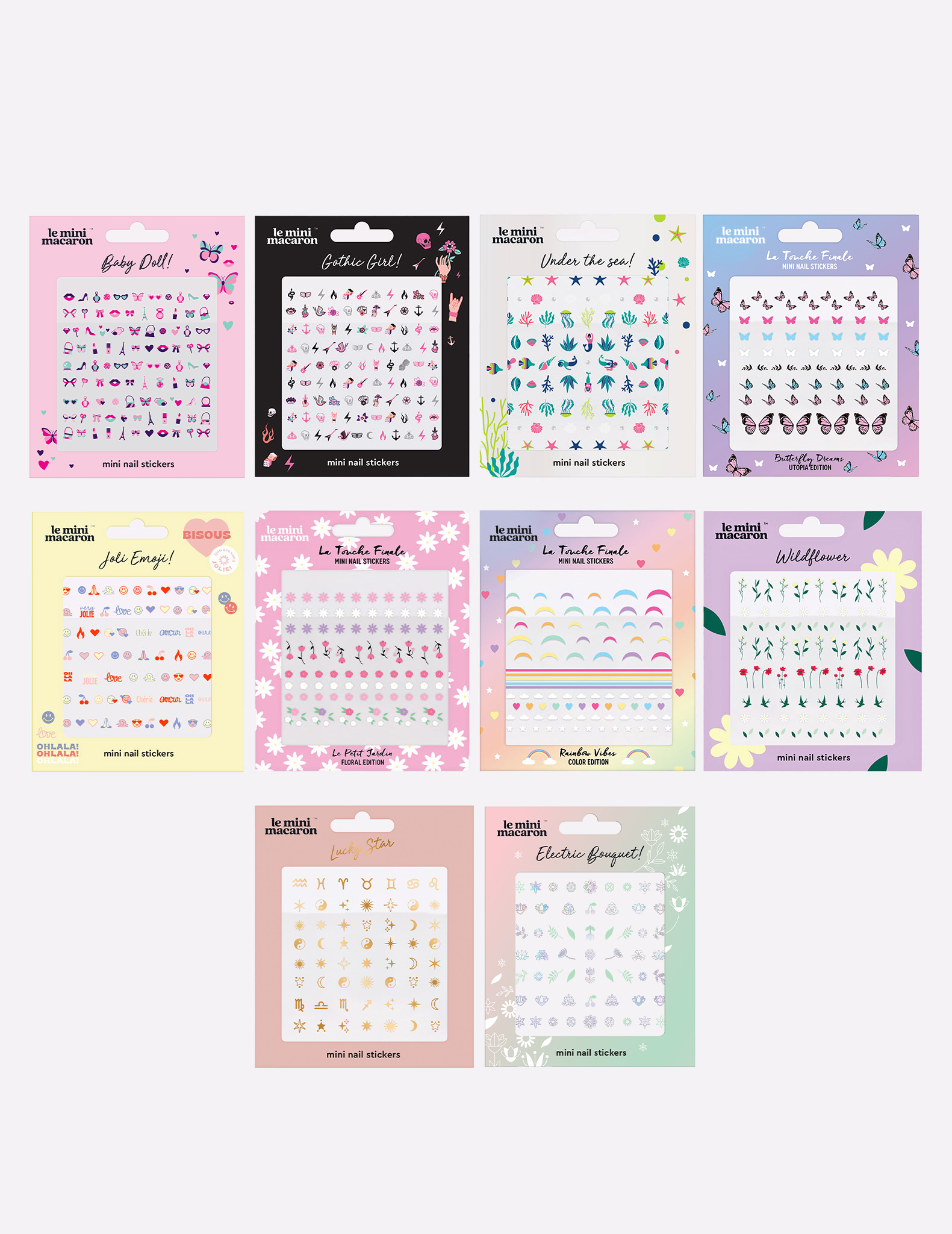 10 Nails Stickers Bundle