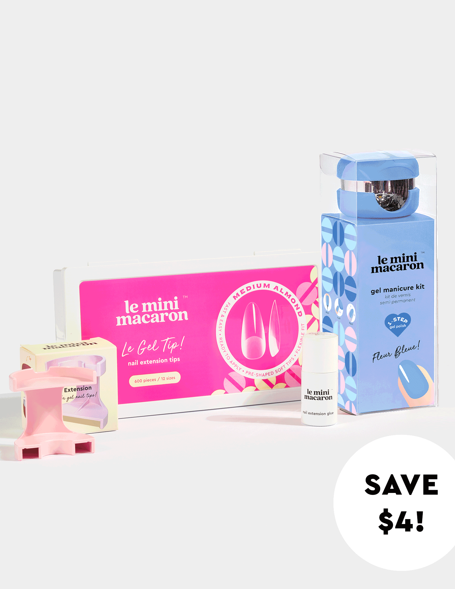 SAVE $4 when you buy Gel Tips Bundle + Mini Kit of your choice