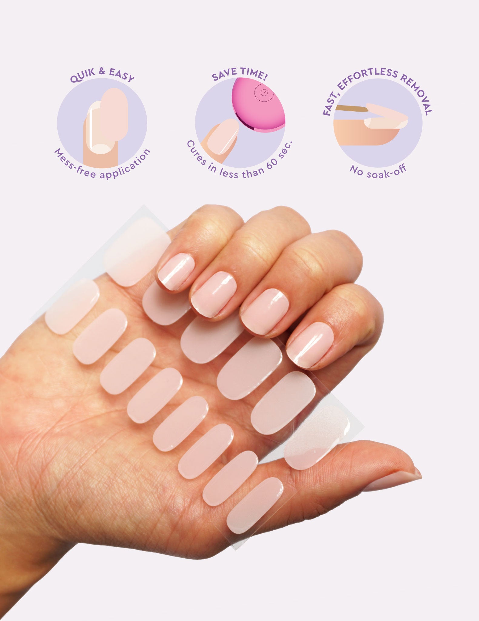 Gel Nail Strips - Blush