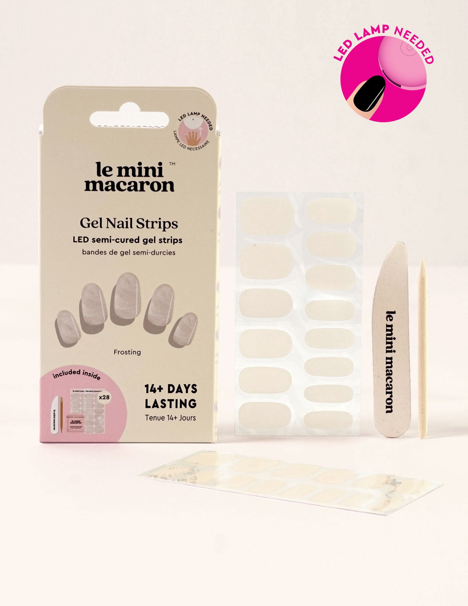 Gel Nail Strips - Frosting