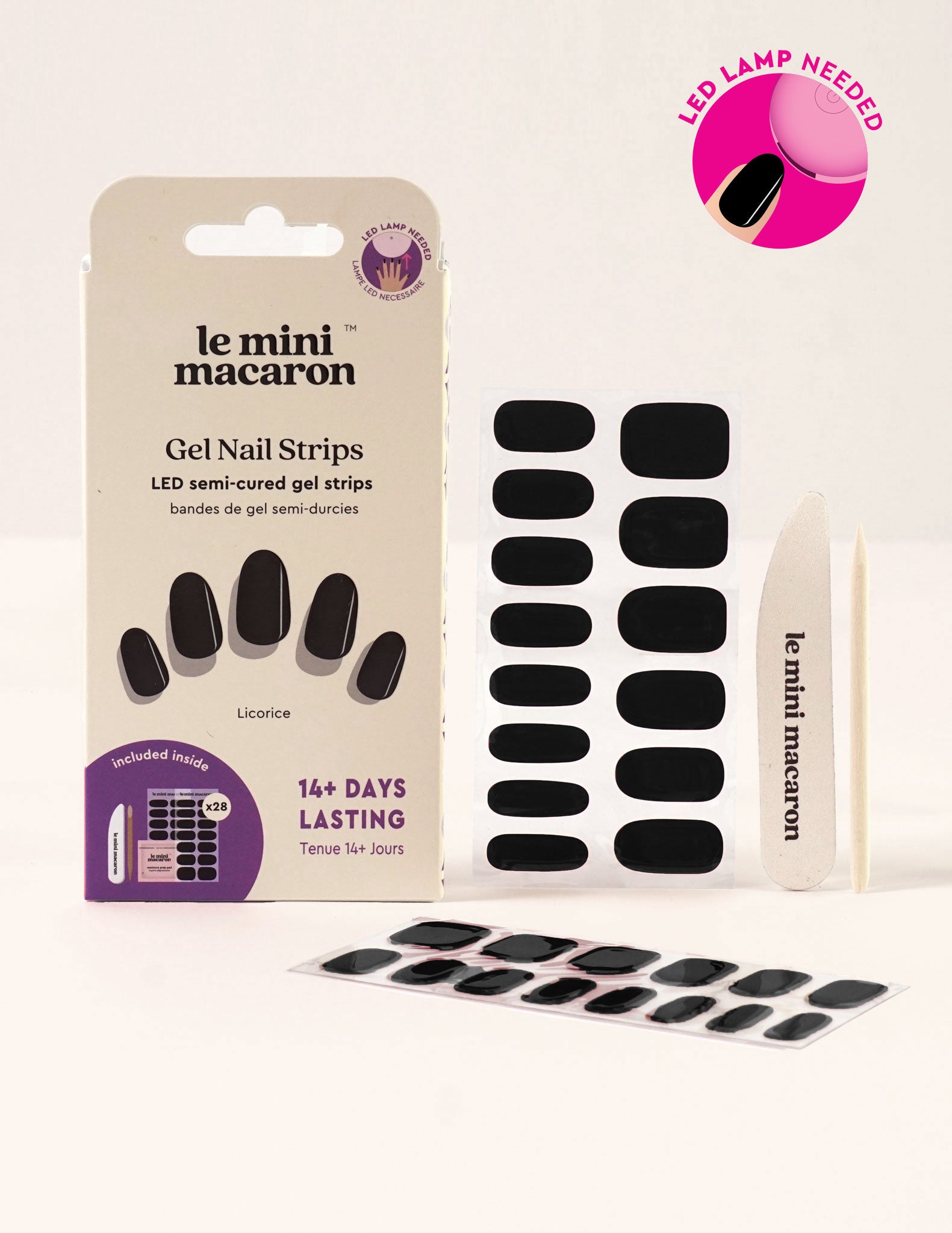 Gel Nail Strips - Licorice