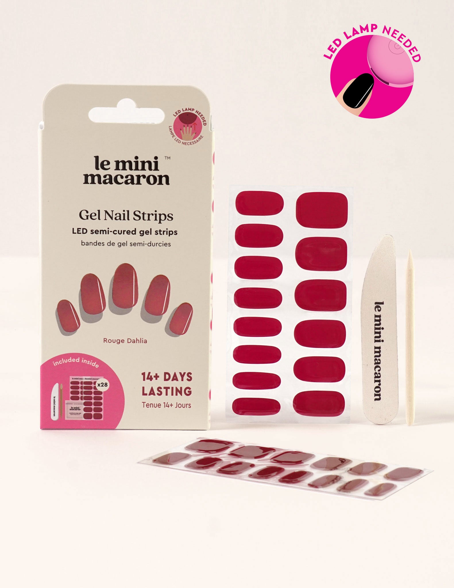 Gel Nail Strips - Rouge Dahlia