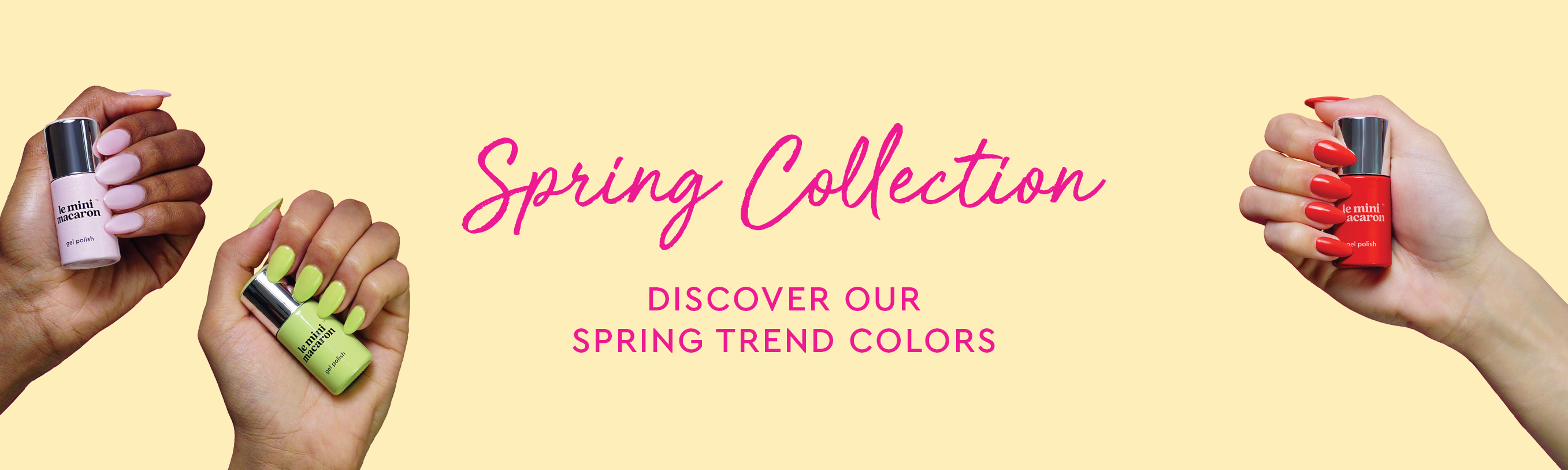Spring collection of nail colors 