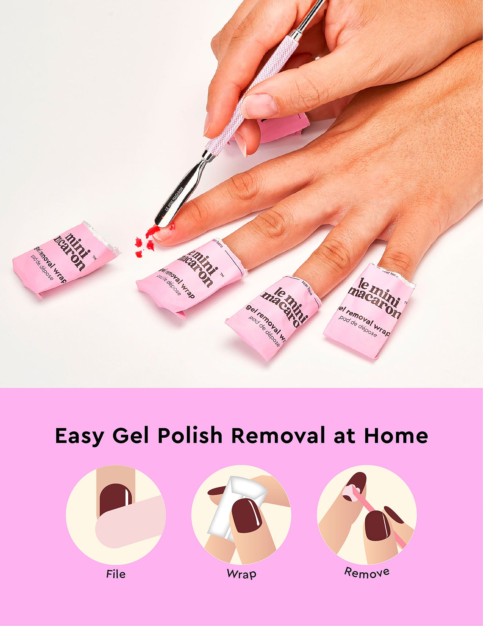 Amazon.com : LOUINSTIC Gel Nail Polish Remover - Gel Polish Remover and  Cuticle Oil for Nails, 3-5 Minutes Quick Gel Remover for Nails : Beauty &  Personal Care